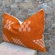 Moroccan orange pillowcase, Berber cushion cover, ear pillowcase.