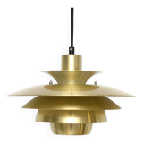 Lampe danoise vintage en laiton, années 1970