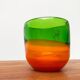 Set of 2 vintage German coloured glass bowls by Eisch.