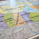 Carte scolaire vintage canada mdi année 1971
