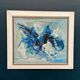Original Mid Century Swedish Oil On Canvas – “Strummer” By Bo Westberg – Vintage & Framed 70 × 60 Cm