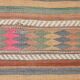 Grand Kilim Vintage en Couleurs Soft, Pièce Unique au Charme Bohème