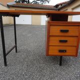 Vintage wood metal desk from the 60s