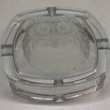 Owl ashtray in Arques crystal