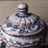 Hand painted ceramic pot