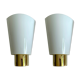 Pair Vintage Wall Lamp Limburg, Golden Brass Glass, 70s