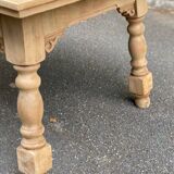 Renovated art deco extendable wooden dining table 235cm