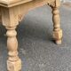 Table à manger extensible art déco rénovée en bois 235cm