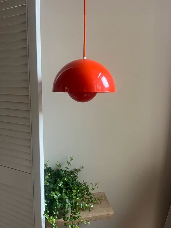 Vintage enamel lamp Louis Poulsen Flowerpot - Verner Panton - VP1