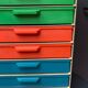 12-drawer vintage office locker