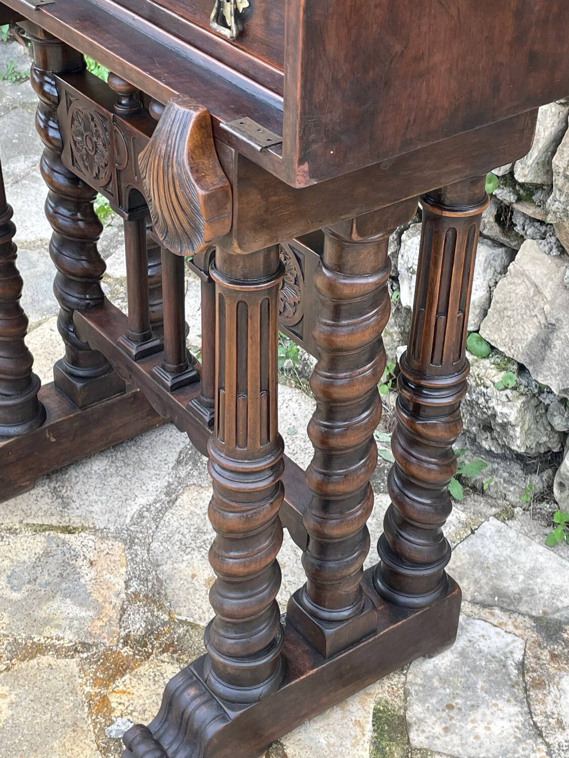 Spanish Vargueno Walnut Cabinet