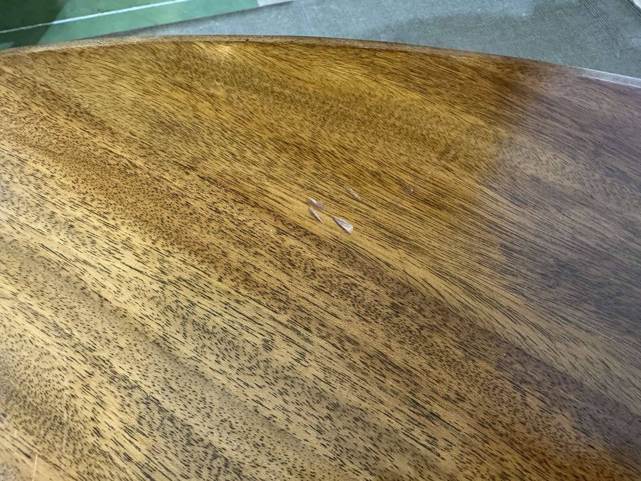 Table ovale style Victorienne en acajou avec 1 allonge