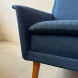 Woolen armchair, designed by Folke Ohlsson, Denmark 50s/60s, mid-c modern,