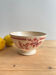 Old earthenware bowl on a pedestal, Digoin Sarreguemines model Georg.