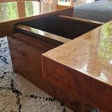 Elm burl coffee table, 1970