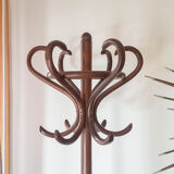 Rustic wood vintage coatrack