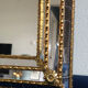 Spanish venetian full length mirror hollywood regency 1980s, 112x59 cm