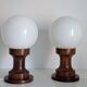 Pair of vintage bedside lamps