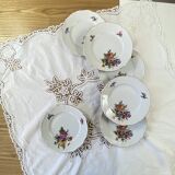 Service 6 assiettes dessert porcelaine ancienne Edelstein Bavaria