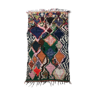 Moroccan Berber carpet Boucherouite 1,7 x 0.98 m