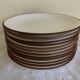 set of 12 flat plates in glazed earthenware Siena by KMK Scandinavia 1965