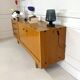 Vintage low sideboard set with matching wall unit.