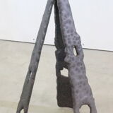 Vintage brutalist floor candlestick