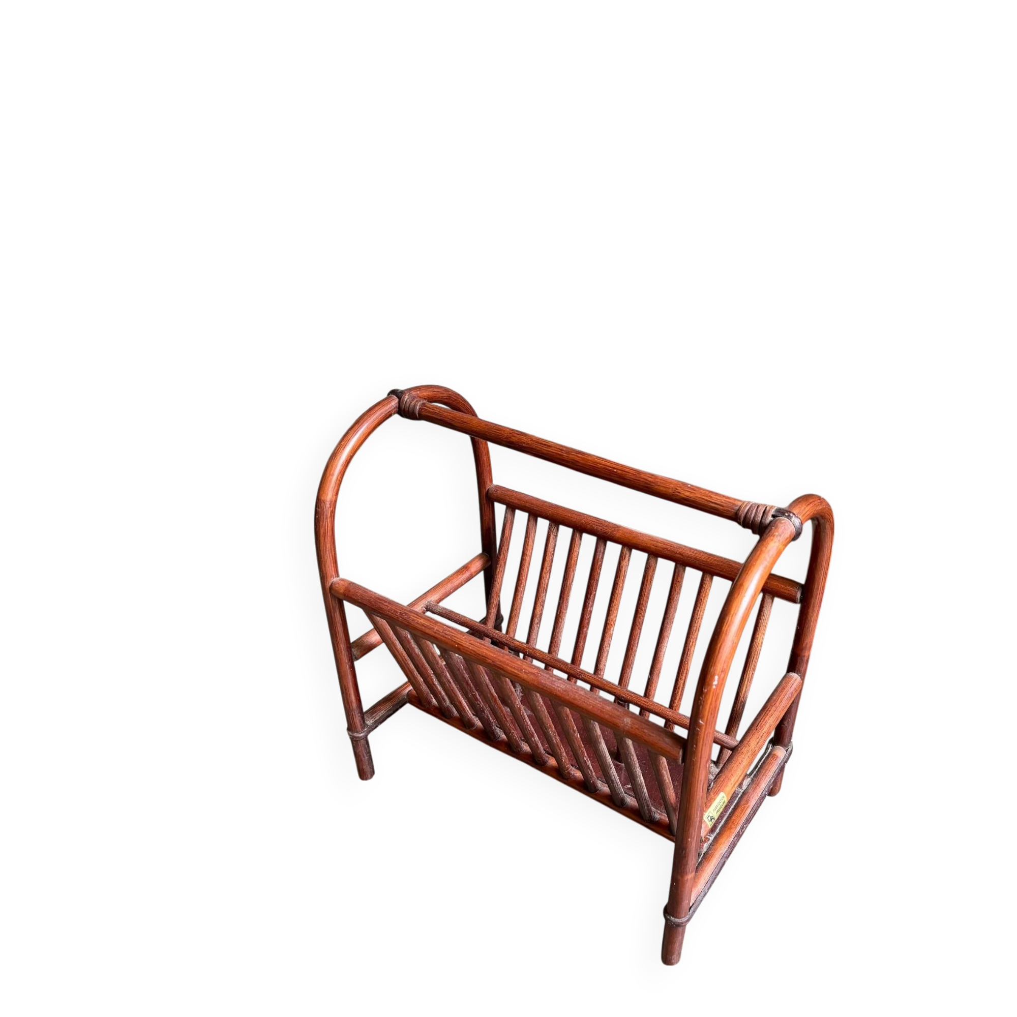 Dark bamboo magazine rack