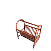Dark bamboo magazine rack
