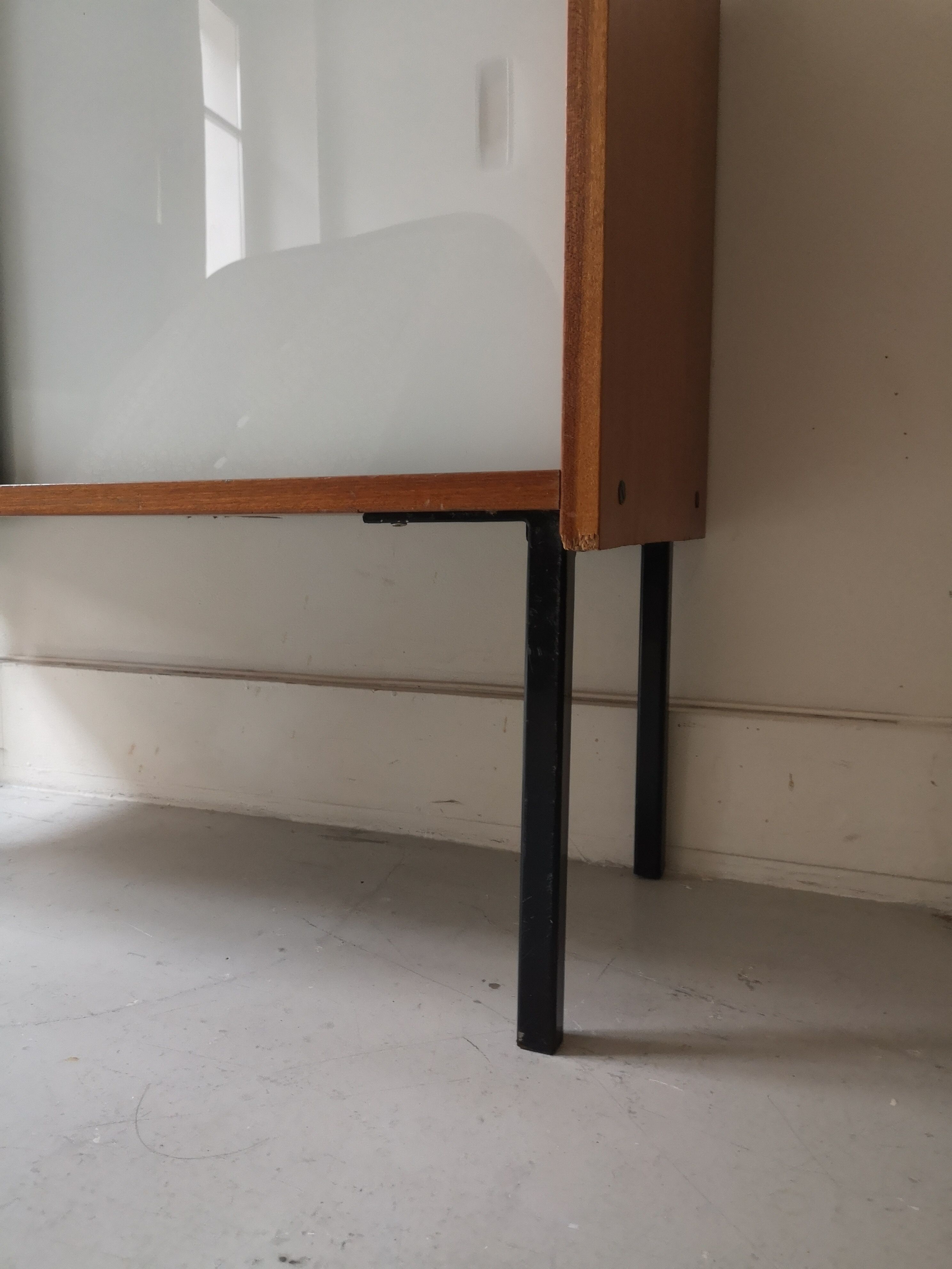 Modernist sliding glass sideboard, 1960