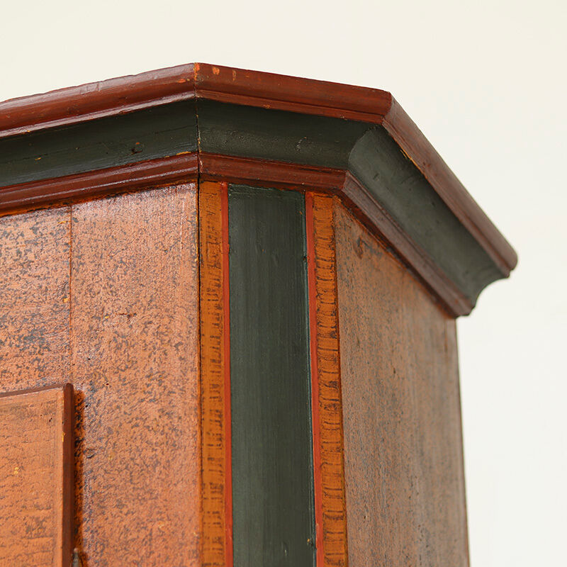 Painted folk art bridal wardrobe 1846