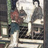 Cabinet / buffet / low laskboard cabinet of Coromandel China nineteenth century