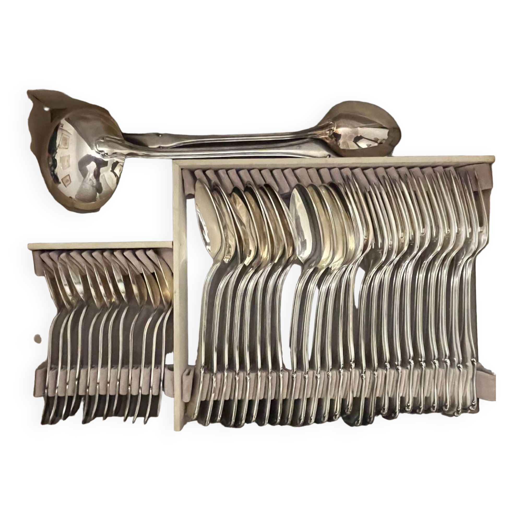 Ercuis silver plated cutlery set (38 pieces)