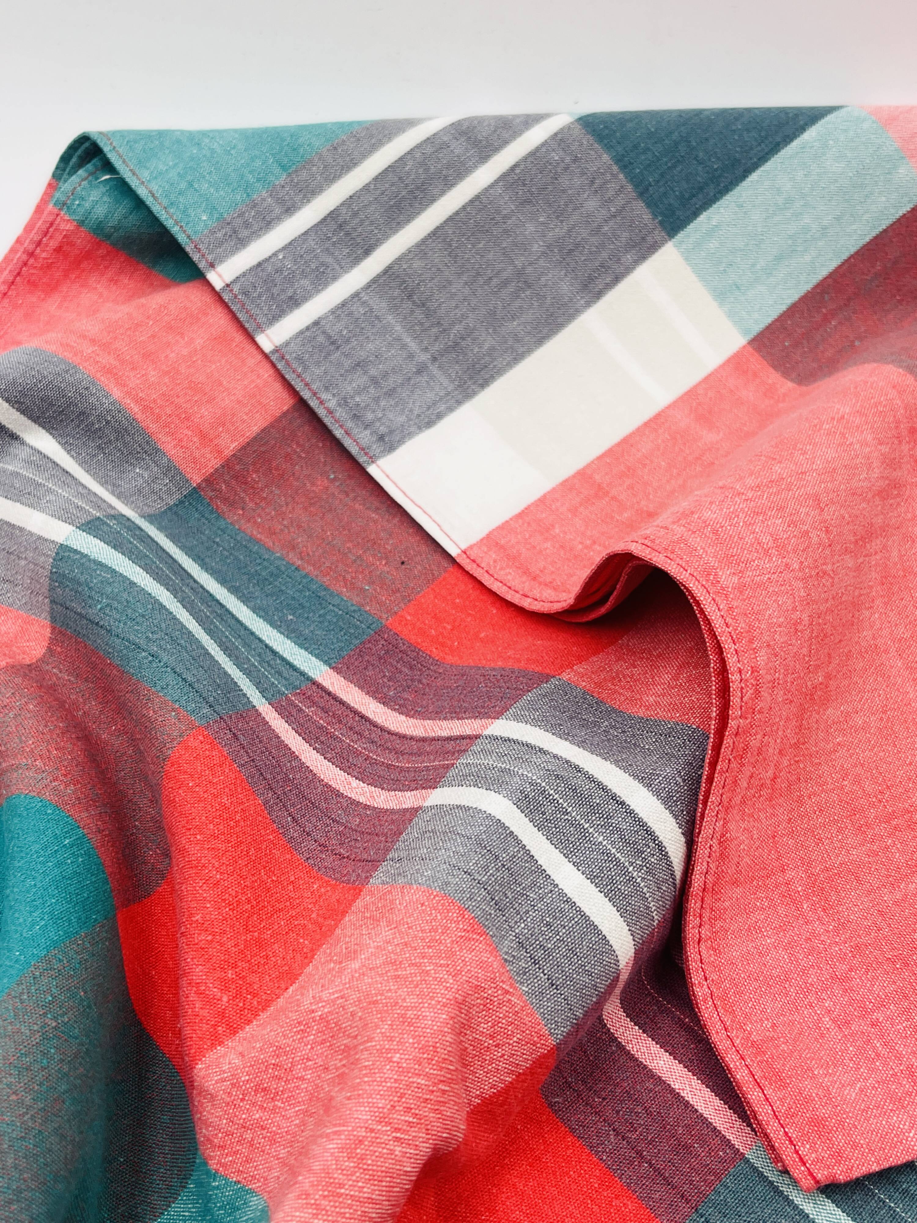 Vintage red tablecloth