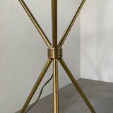 Adnet brass floor lamp with loops