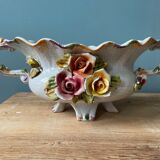 Bassano table planter, splashing flowers Italy