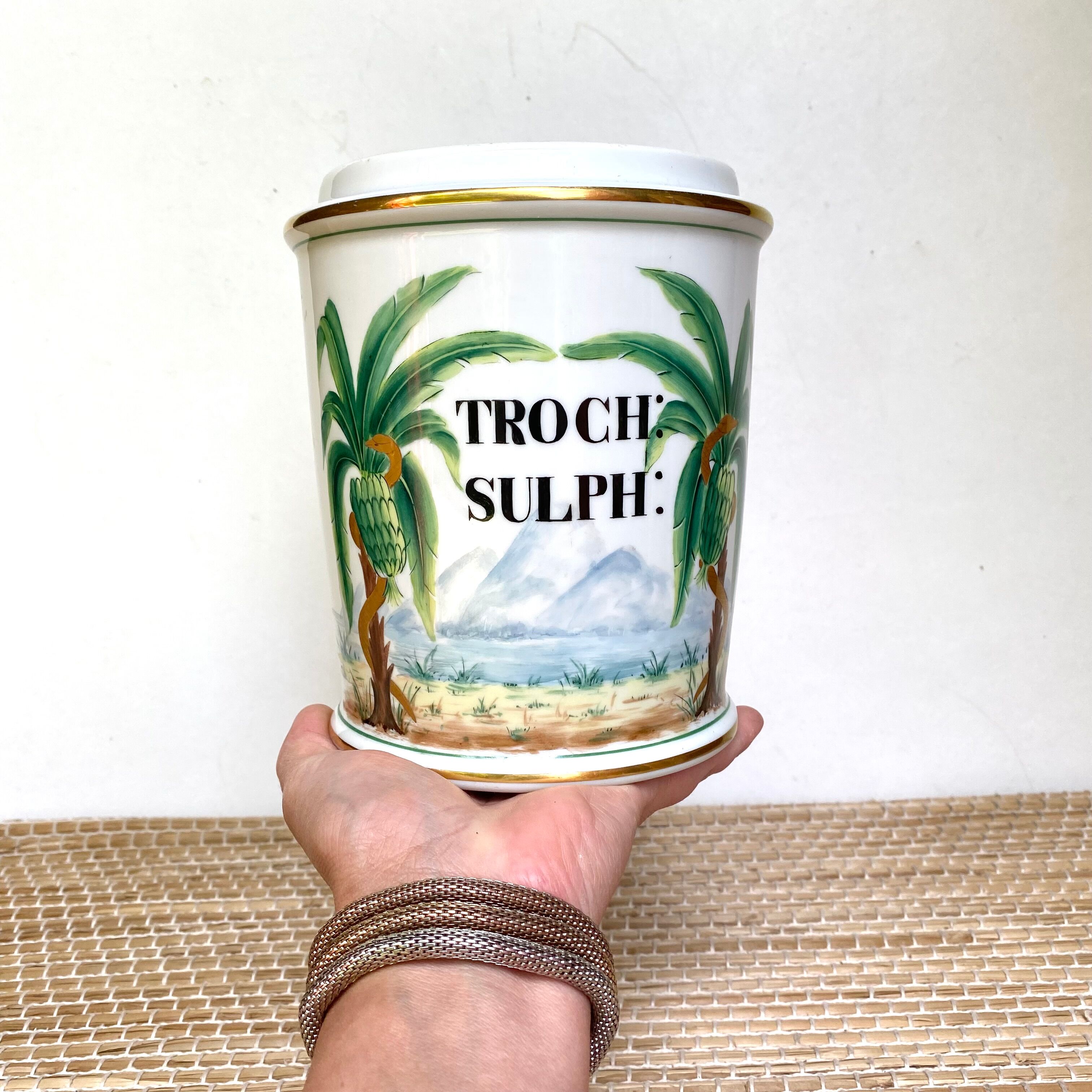 Porcelain apothecary pot