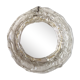 Round mirror with glass frame, 80s, 28cm