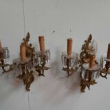 Pair of 3-light wall lamps