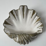 Duo of Art Deco plaster shell sconces