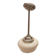 Lustre verre blanc  annees 60