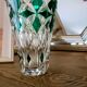 Vase Saint-Louis en cristal taillé vert – Art de la table & décoration