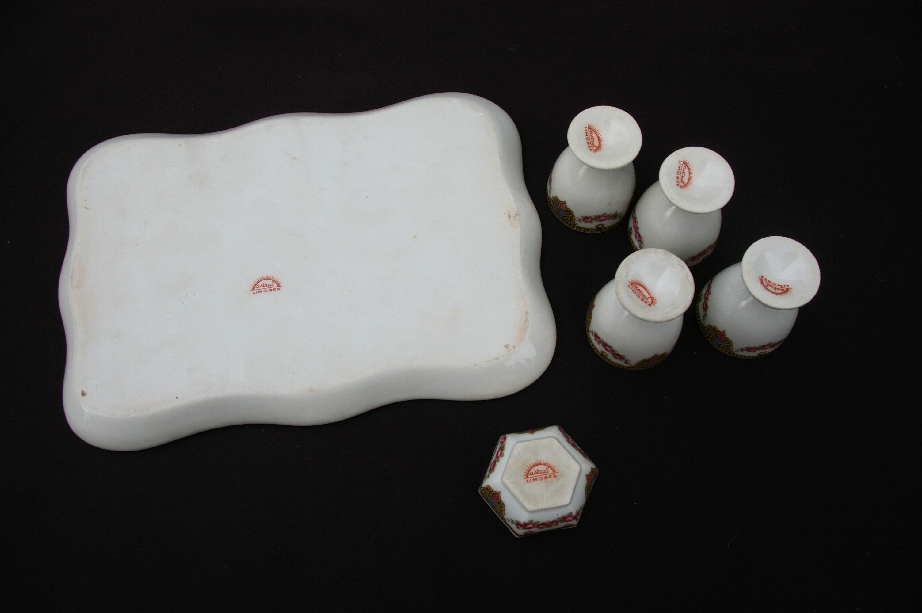 Egg service in Limoges porcelain