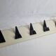 Black and white wall coat rack, space age, 60s