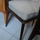 4 chairs Charles Ramos 60s solid beech