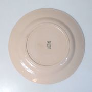 Assiette de présentation Digoin Sarreguemines rose poudré