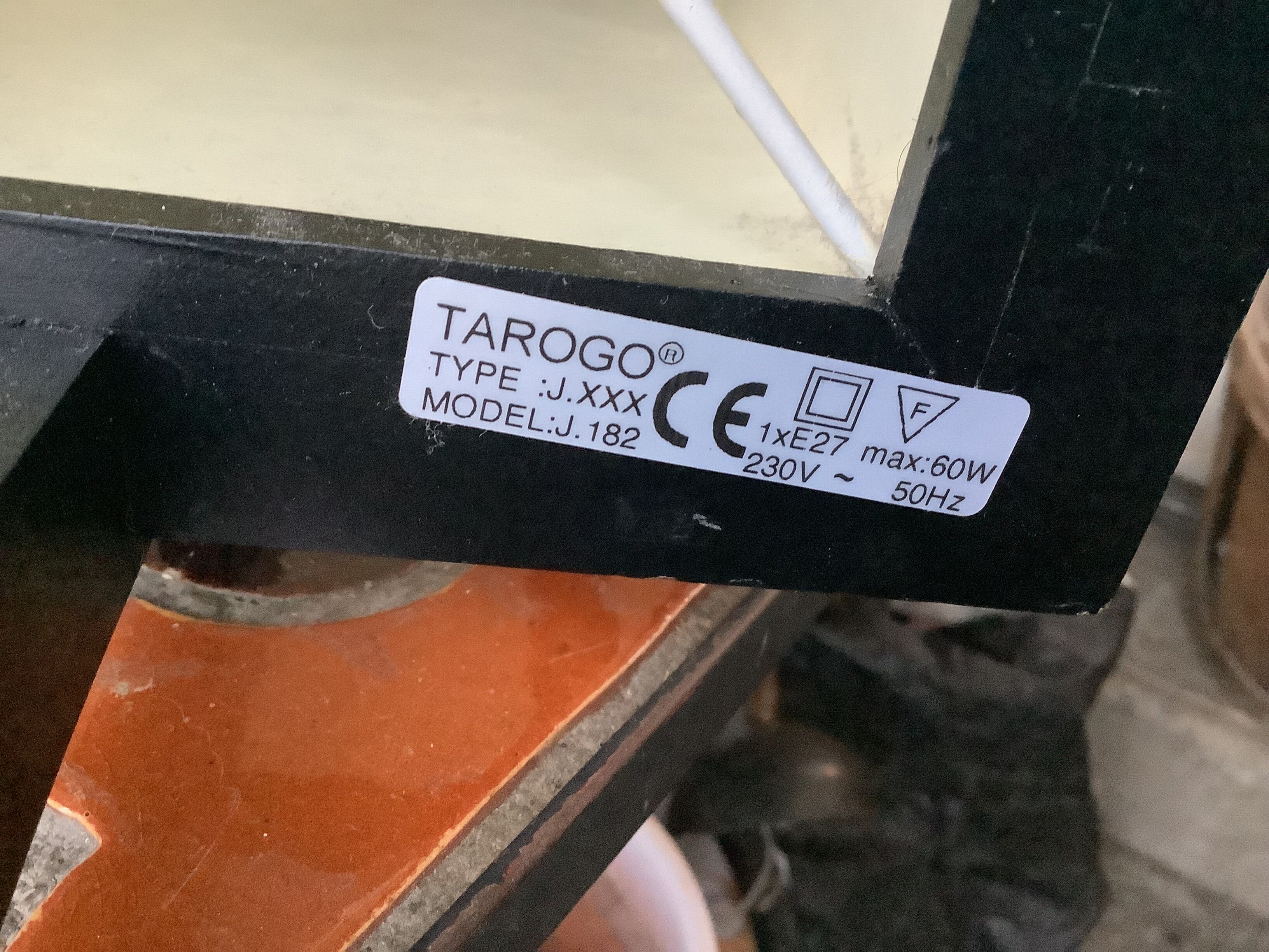 Japanese lamp Tarogo 80s wood and paper Kozo
