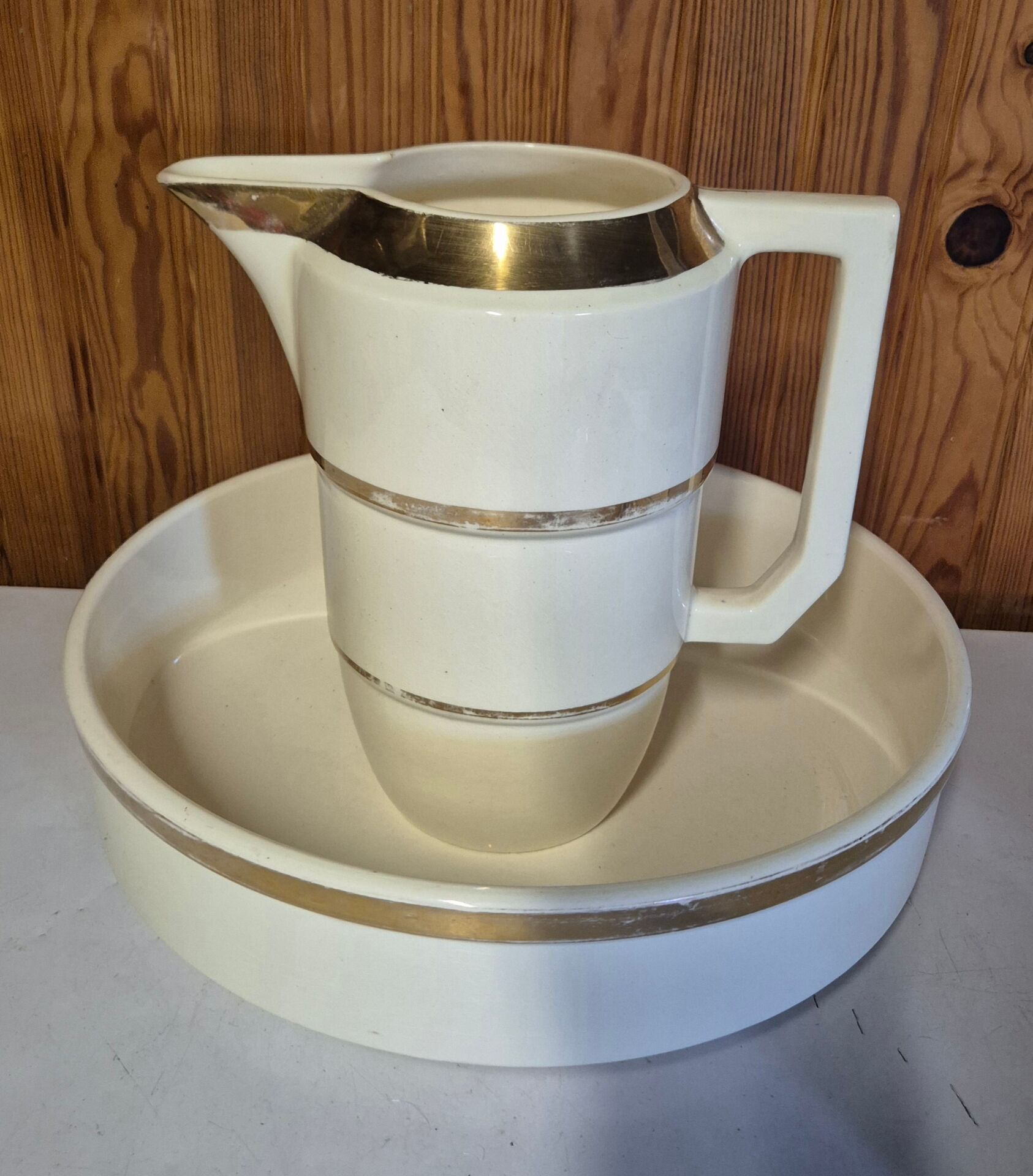 antique ceramic toilet set 5 pieces Choisy-le-Roi ironstone
