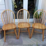 Set of 3 vintage ercol style chairs