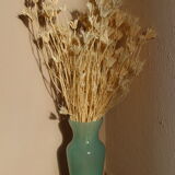 Turquoise blue opaline vase